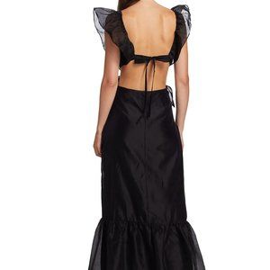 SIR. Franc Frill Organza Midi-Dress - NWT